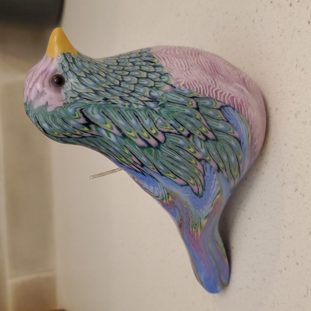 Handmade Vintage Rainbow Bird Candle - Picture 2 of 11